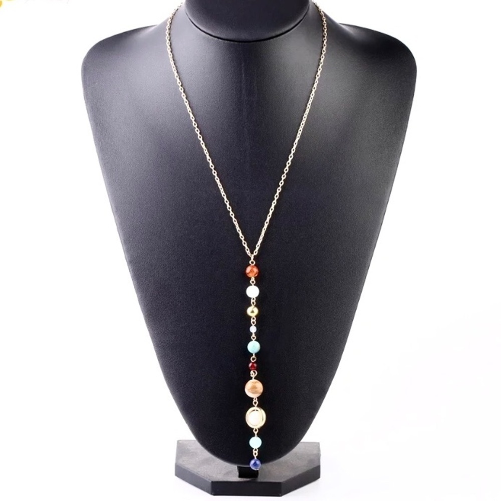 Solar System Aligned Planet/Star Science Necklace - Picture 9 of 9